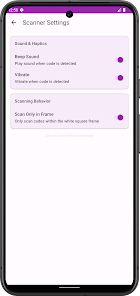 Scanner settings